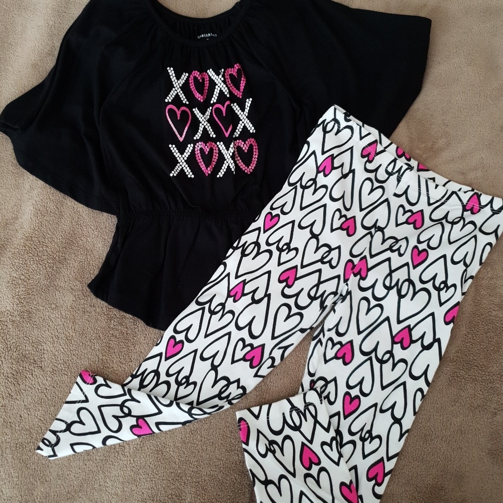 5T Girls Healthtex Xoxo Hearts Outfit